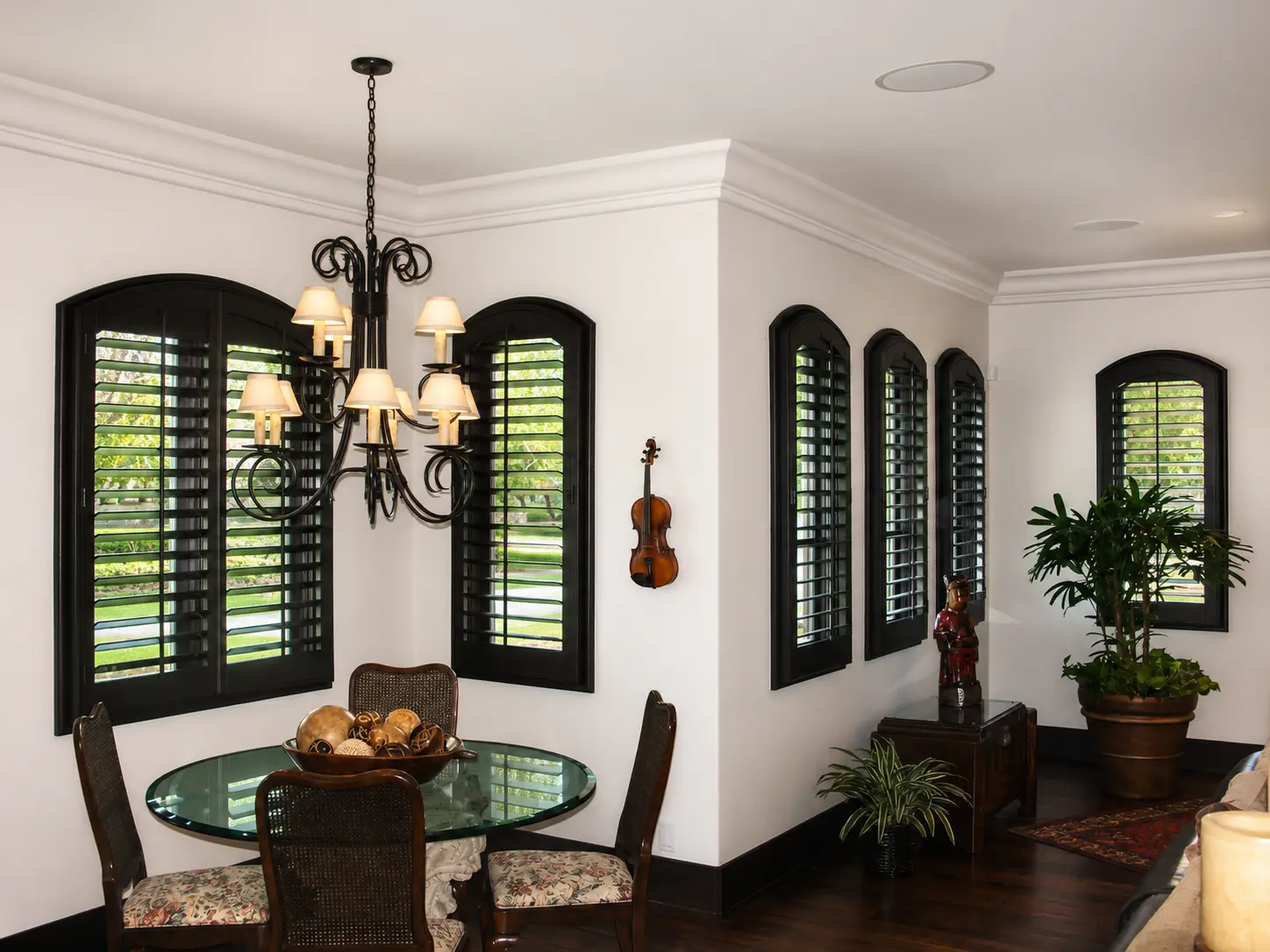 Plantation Shutters for Arched Windows in Prosper TX Homes